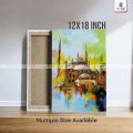 Beautiful Mosque UV Printed Oil Painting Canvas | Digital Art for Home Decor in Multiple Sizes | Gift Mall. 