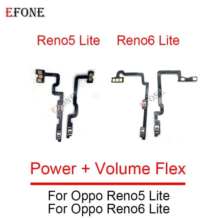 For Oppo Reno5 Reno6 Reno 5 6 Lite Power On Off Button Volume Switch Key Control Flex Cable