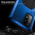 Feitenn Samsung A52 5G Metal Case, Galaxy A52 5G Case Heavy Duty, Hard Cover Armor Military Silicone Bumper Shockproof Defender Rubber Men Gift Screen Protector for Samsung Galaxy A52 5G 2020 - Blue. 