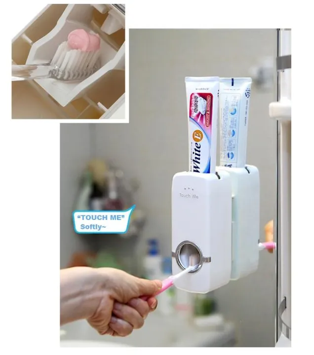Set%20of%20Toothpaste%20Dispenser%20&%20Toothbrush%20Holder%20-%20White%20Automatic%20Toothpaste%20Dispenser%20and%20Toothbrush%20Holder%20Set%20%20Wall%20Mounted%20Toothpaste%20Dispenser%20with%205%20Toothbrush%20Holder%20Set%20%20Toothpaste%20Squeezing%20Machine%20%20Toothpaste%20Dispenser%20Tooth%20brush%20Holder%20set%20-%20Image%204