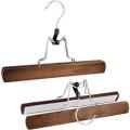 2 pcs Wooden Closet Organizer Hanger Multifunctional Ties ,Belts ,pants,Shawls Storage Holder. 