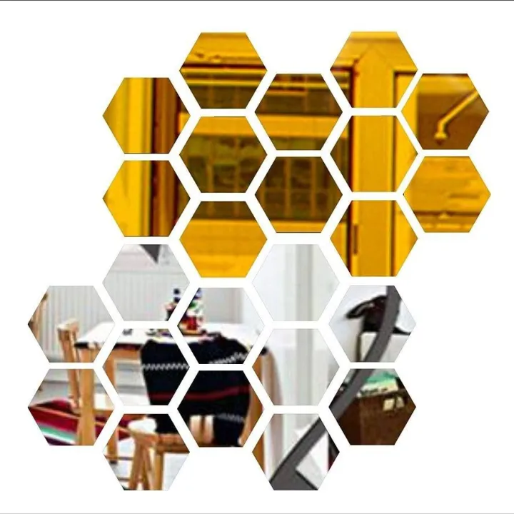 6%20Pcs%203D%20Hexagon%20Mirror%20Wall%20Stickers,%20Self-Adhesive%20Acrylic%20Home%20Decor%20for%20Wall,%20Bedroom,%20Office,%20Reusable%20Glossy%20Finish%20-%20Image%203
