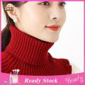 Pullover Warm Neck Protection Cozy Turtleneck Knitted Sweater with Shoulder Winter Warmth for Southeast Asian Fashionistas Solid Color Scarf. 