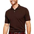 Brown Polo Shirt for Men. Men 100% Cotton Pique Polo Shirts. 