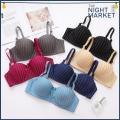 [Night Market] Stripes Underwire Demi/Half Balconette Bra/ Coli Wanita Jalur Berdawai. 