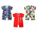 Carters pack of 3 Half Sleeves Baby Romper Bodysuit for Newborn , Baby Boy and Baby Girl ,Infants ,Full length Sleep suit Brand New Toddler Newborn Baby Boy Girl Infant Romper Jumpsuit. 
