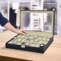 06/10/12 Slots Wrist Watch Box Watch Holder Storage Case Organizer High Quality PU Leather Watch Display Storage Box Smart Watch Display Box. 