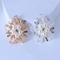 Women Breastpin Elegant Flower Pearl Brooch Pin for Party Dating pins for bag. 