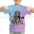 Toca Life world kids T shirt Harajuku o-neck boys T-shirts Kawaii girls tee shirt children clothes Toca Boca print T-shirt tops. 
