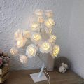 Rose Flower Lamp LED Tree Table Lamp fairy Garland Night Lights Desk Light Wedding Bedroom Party Home decoration. 