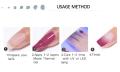 UR SUGAR 7.5ml Matte Thermal Gel Polish Matte Effect Temperature Color Changing Soak Off UV Gel Varnish Manicure Nail Art Gel. 