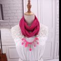 New Design Scarf Necklace for Women fashion 11colors Statement Necklace scarf for wrapped woman Muslim foulard femme jewelry. 