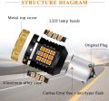 2Pcs BAU15S PY21W Canbus Error Free LED Light Bulbs Amber Yellow 3030 3700LM Ultra-Bright 1156 7507 Anti - Hyper Flash Bulbs for Car Front/Rear Turn Signal Light Replacement. 
