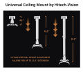 Hitech Vision Projector Ceiling Mount Bracket - 24 Inches - White. 