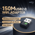 USB Wifi Adapter PC 150M Wireless Network Card [RMG Ready Stock] USB Computer Adapter. 