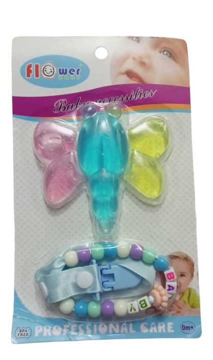 Baby%20teether%20with%20cute%20soft%20pacifier%20clip%20holder%20soother%20chain%20Baby%20Toddler%20Pacifier%20Plastic%20Wooden%20Beads%20Holder/Chain%20For%20Babies%20-%20Image%202