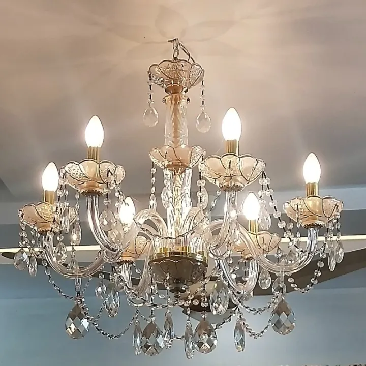 Beautiful%20Crystal%20fanoos%20hanging%20light%206%20lights%20fanoos%20Crystal%20fanoos%20light%20hanging%20for%20drawing%20room%20ceiling%20light%20fanoos%20home%20d%C3%A9cor%20Chandelier%20-%20Image%202