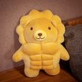 Cute Muscle Body Teddy Bear Plush Toys Stuffed animal Boyfriend Huggable Pillow Chair Cushion Birthday holiday gift for Boy Girl. 