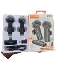PLOKAMA VM20 Dual Wireless Lavalier Microphone 2.4G Plug and Play Noise Reduction Mic for iPhone Android Camera Vlogging Interview Live Streaming YouTube TikTok Recording Rechargeable Clip Microphone System. 