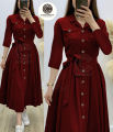 Stylish Pocket Long Frock for Women/Readymade Frock/Ready to Wear. 