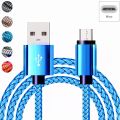 Micro USB Charging Cable For Samsung Galaxy A7 2018 A3/A5 2016 J3/J5/J7 2017 2/3 Meter Long Kabel Mobile Phone Charger PINK Cord. 