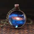 Nebula Planet Necklace Galaxy Astronomy Dome Glass Pendant Solar System Jewelry Space Universe Necklace Milky Jewelry. 