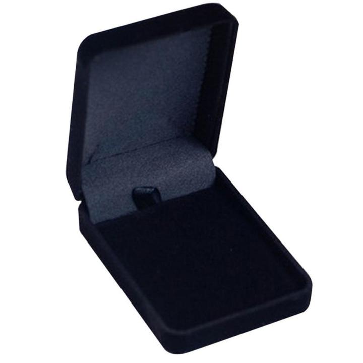 Velvet Necklace Jewelry Container Gift Display Box Ring Bracelet