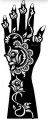 Large Henna Stencils Hand Mehndi Art Template India Lace Body Temporary Tattoo. 