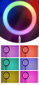MJ33 RGB LED Soft Ring Light 33CM (13-inch) With Phone Holder USB Plug Include Stand. 