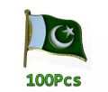 Pakistan Flag Metal Badge 100 pieces | Lapel Pin | Badge For Pakistani | 14 August Badge. 