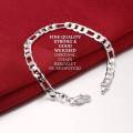 high quality imported silver stainless steel hand chain bracelet for boys/men. 