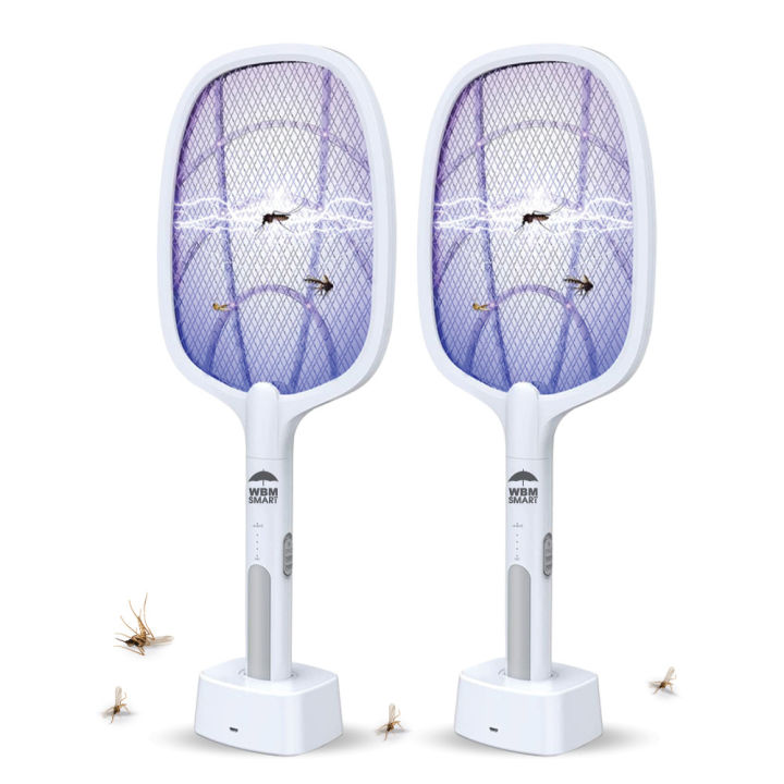Rechargeable Electric Mosquito Killer Racket 2 In 1 LED Flash Light
