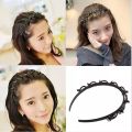 Headband Double Layer Twist Plait Headband Hair Tools Bangs Hairstyle Hairpin Multi-Layer Hollow Woven. 