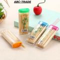 150Pcs Plus Wood Stick Wooden Bamboo Toothpick Party Food Pick Oral Care Tooth Clean. 