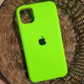 Neon Green Silicone Back Cover for iPhone - Anti-Shock, Soft Case for All iPhone Models. 