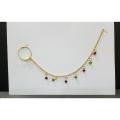 ASIAN BOLLYWOOD Indian Nath Chain Nose Ring Bridal Nath Nose Pins - Nathiya - Nose Nath - Naak Patti. 