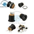 5,10,15,20,25,30 PCS Dc-022 Dc Power Jack Pcb Mount Female Connector 3 Pin With Nut 5.5mm x 2.1mm. 