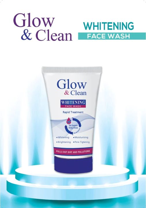 Glow and clean face wash pulls out dirt and pollution deep cleanses (120ML- ALL SKIN TYPES)