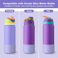 Compatible Silicone Bottle Boot Eco-friendly Flexible Shock-absorbent Water Bottle Protector Protective Owala Boot for Hiking. 