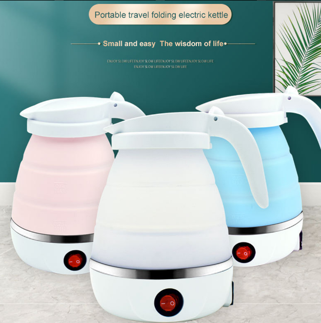 Fast Boiling 600ml Portable Electric Kettle Silicone Collapsible