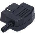 OBD2 16 Pin Male Connector Plug Auto Diagnostic Tool Adapter ABSUniversal. 