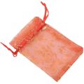 FLYEER 300Pc 7X9cm Rose Organza Drawstring Gift Jewelry Bags Pouches Wedding Xmas Party Gifts Bags Red. 