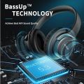 KVIDIO Bluetooth Headphones Over Ear, 55 Hours Playtime, Wireless Headphones with Mic, Lightweight Foldable Headphones with Deep Bass, Hi-Fi Stereo Sound for Travel, Work, Laptop, Cell Phone B R798 HEAAD. 
