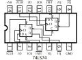 74LS74 CMOS Dual D Type Flip-Flop IC - Dual Positive Edge Triggered. 