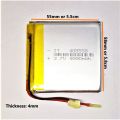 4000 MAH 3.7 volts Lithium Polymer Battery - Power Bank, Some Drone, Cameras, Tabs, DIY,  Keyboard. 