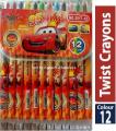 2501-12 Rolling crayon Twist Crayon - Pack of 12pcs different colours. 