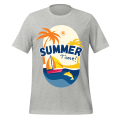 CreativeMade Unisex Summer Time Graphic T-Shirts Soft & Lightweight, Perfect Stretch, 60% Polyester & 40% Cotton, Pre-Shrunk, Side-Seamed, Shoulder-to-Shoulder Taping, Half Sleeves, Summer T-Shirts - T-Shirts for Men & Women. 