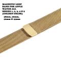 Stainless Steel Magnetic Watch Band Strap For Apple Watch All Series 1, 2, 3, 4 and 5 (Golden Color). 