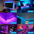 RGB led strip light - Pack of 2 For Gaming Room - 5 metre/16.4ft RGB Lights For Gaming PC -  Color Changing - Waterproof RGB led Light -with  Remote Control led strip - Complete Kit 3528. 