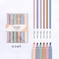6Pcs/Set Highlighter Pen Kawaii Double Head Candy Color Markers Fast Dry Resaltadores Color Pastel School Stationery Supplies. 
